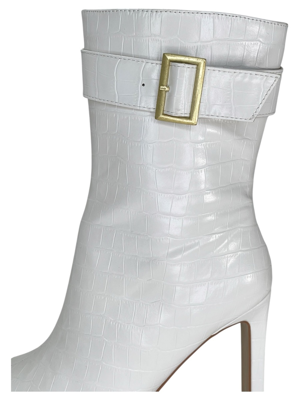 Journee Collection Elaine Faux Leather Heeled Womens Ankle Boots Size 9.5M - Picture 7 of 11